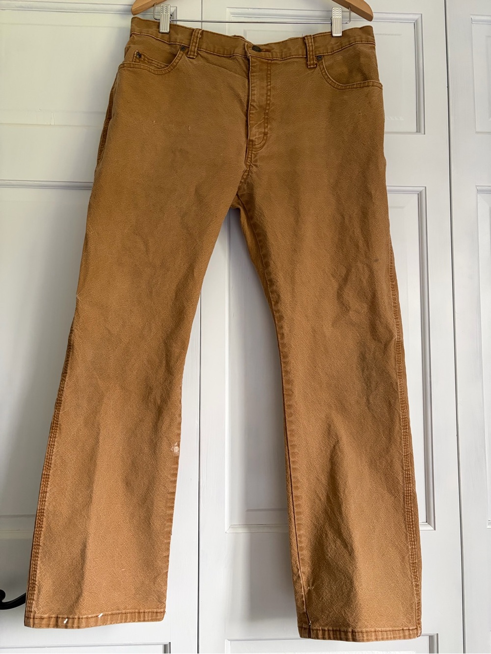 Dickies Brown/Camel Carpenter Pants Sz 34 x 30 Workwear Utility Jeans